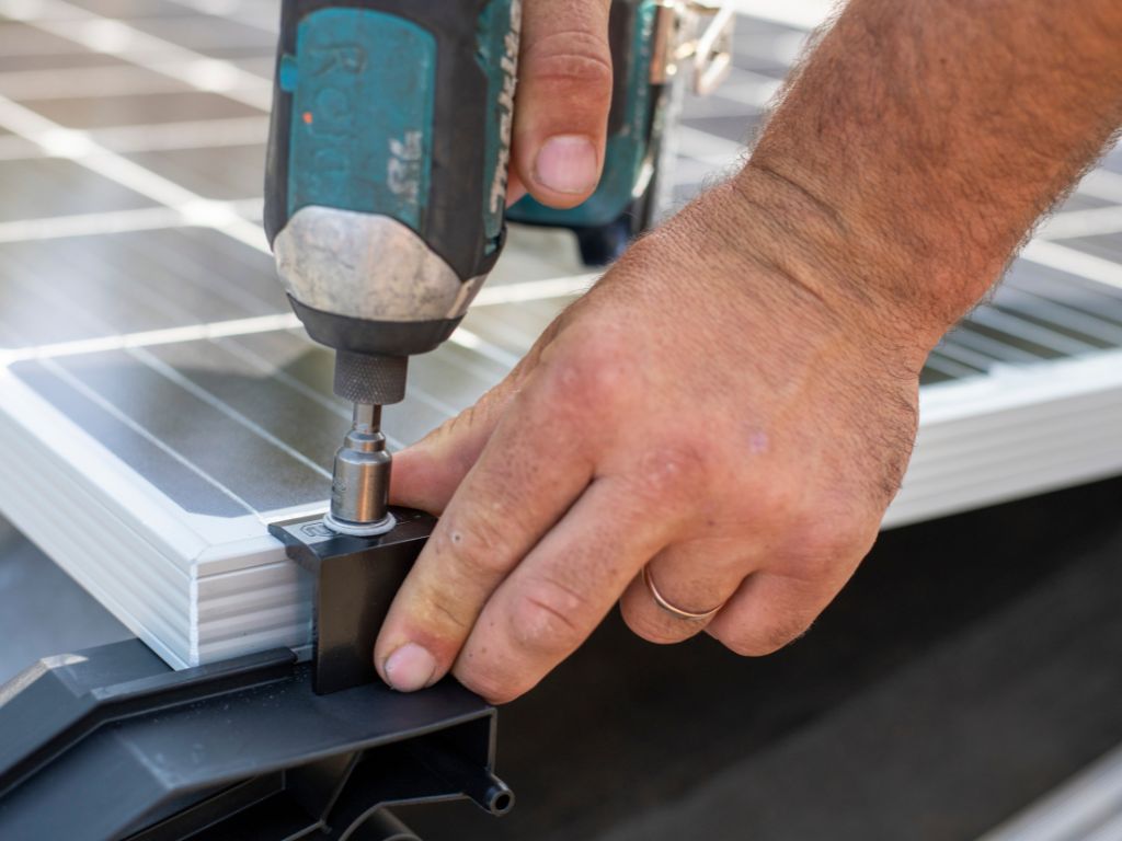 Installing solar panel